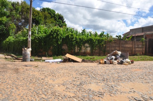 A população colaborou com a prefeitura retirando de suas residências os recipientes que podem acumular água