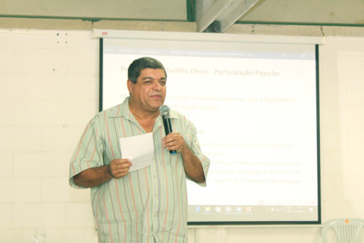 José Romário da Silva, apresentou as diretrizes para implementação do Projeto de Participação Popular