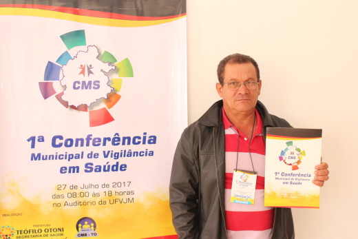 O agricultor João Ribeiro participou pela primeira de uma conferência