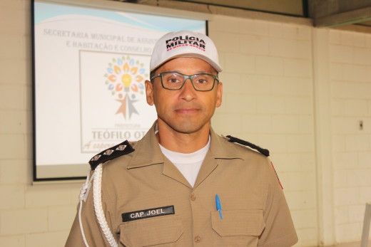 O capitão Joel de Almeida representou a Polícia de Meio Ambiente e Trânsito