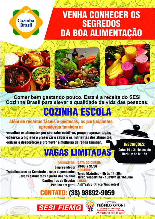 COZINHA BRASIL - CARTAZ - 31-07-2017